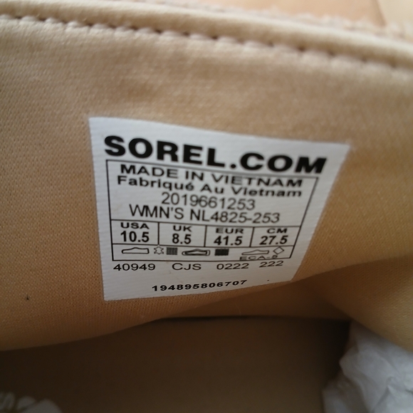 Sorel Womens Kinetic Breakthru Acadia Wateroroof Camel Sneaker Boot Sizs 10.5 - Picture 9 of 14